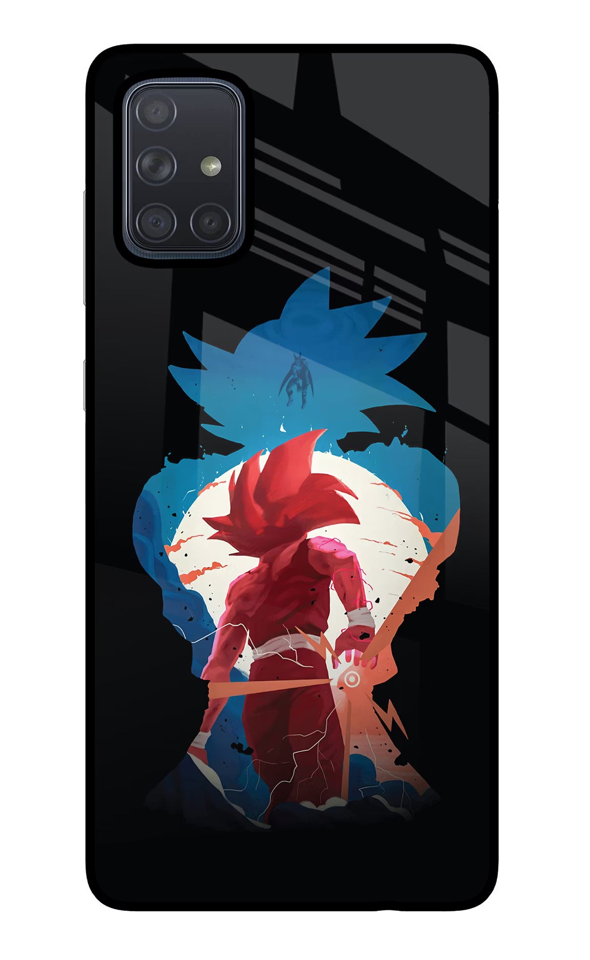 Goku Samsung A71 Glass Case Back Cover by Casekaro