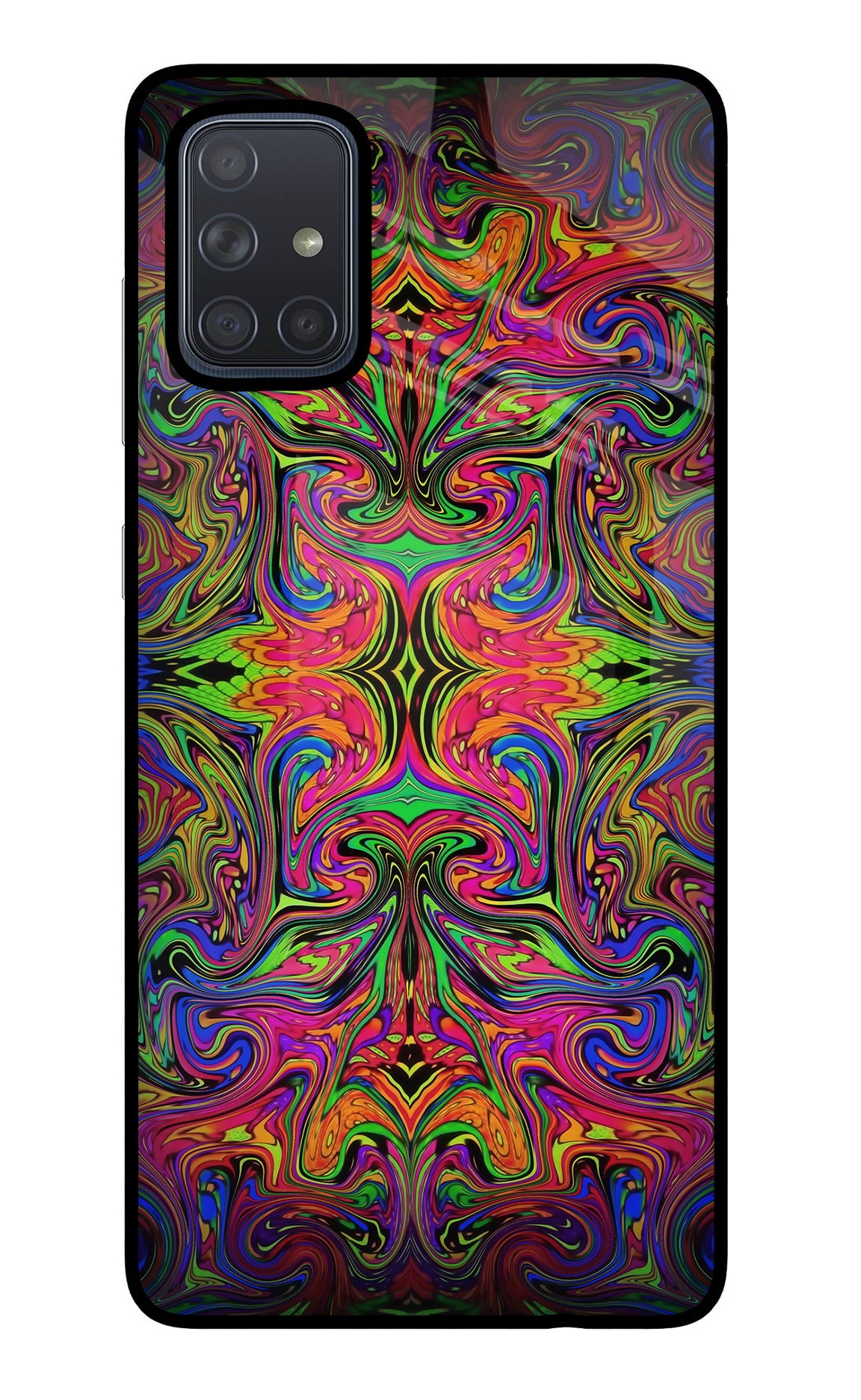 Psychedelic Art Samsung A71 Back Cover