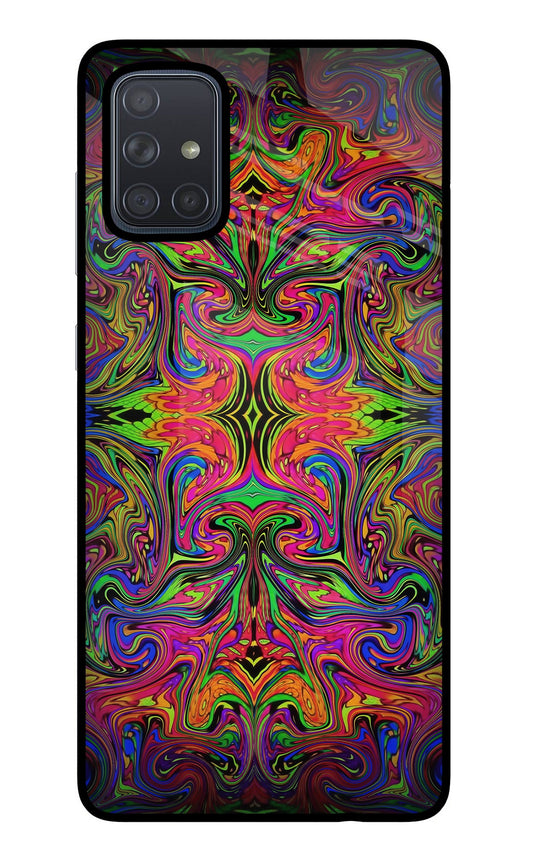 Psychedelic Art Samsung A71 Glass Case