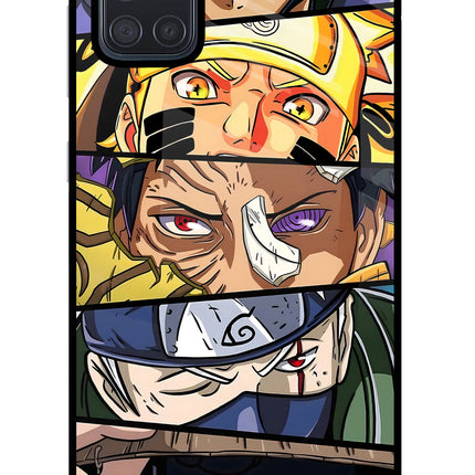 Naruto Character Samsung A71 Glass Case Back Cover by Casekaro