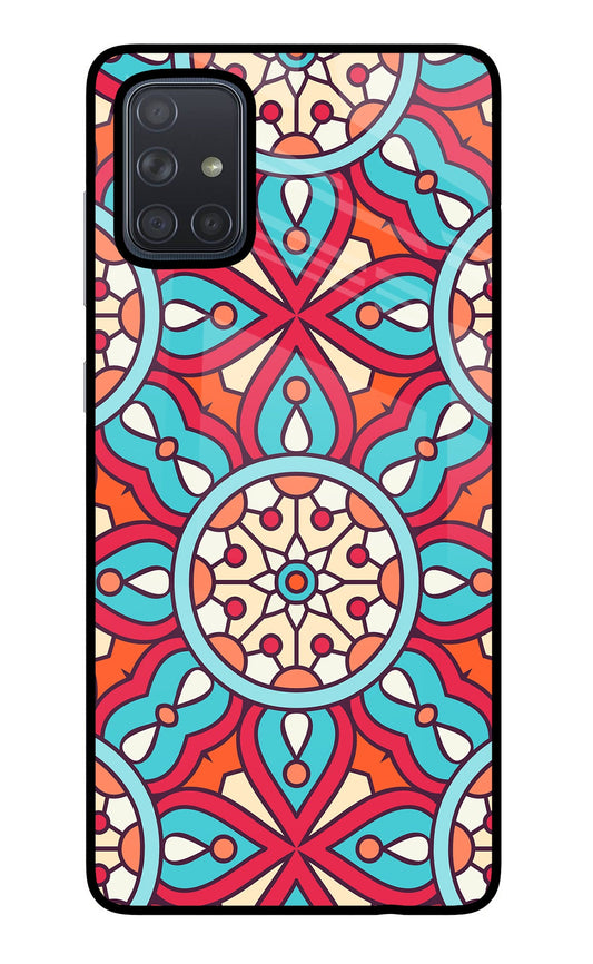 Mandala Geometric Samsung A71 Glass Case