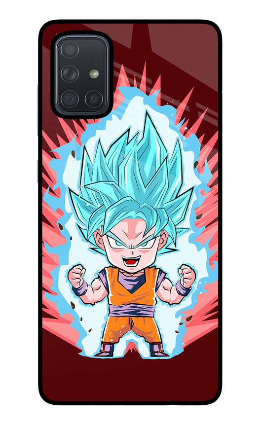 Goku Little Samsung A71 Glass Case