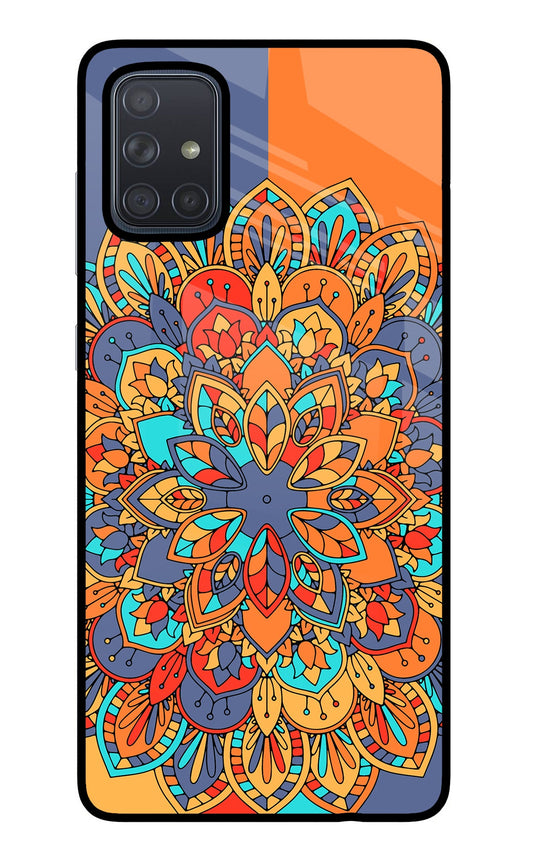 Color Mandala Samsung A71 Glass Case