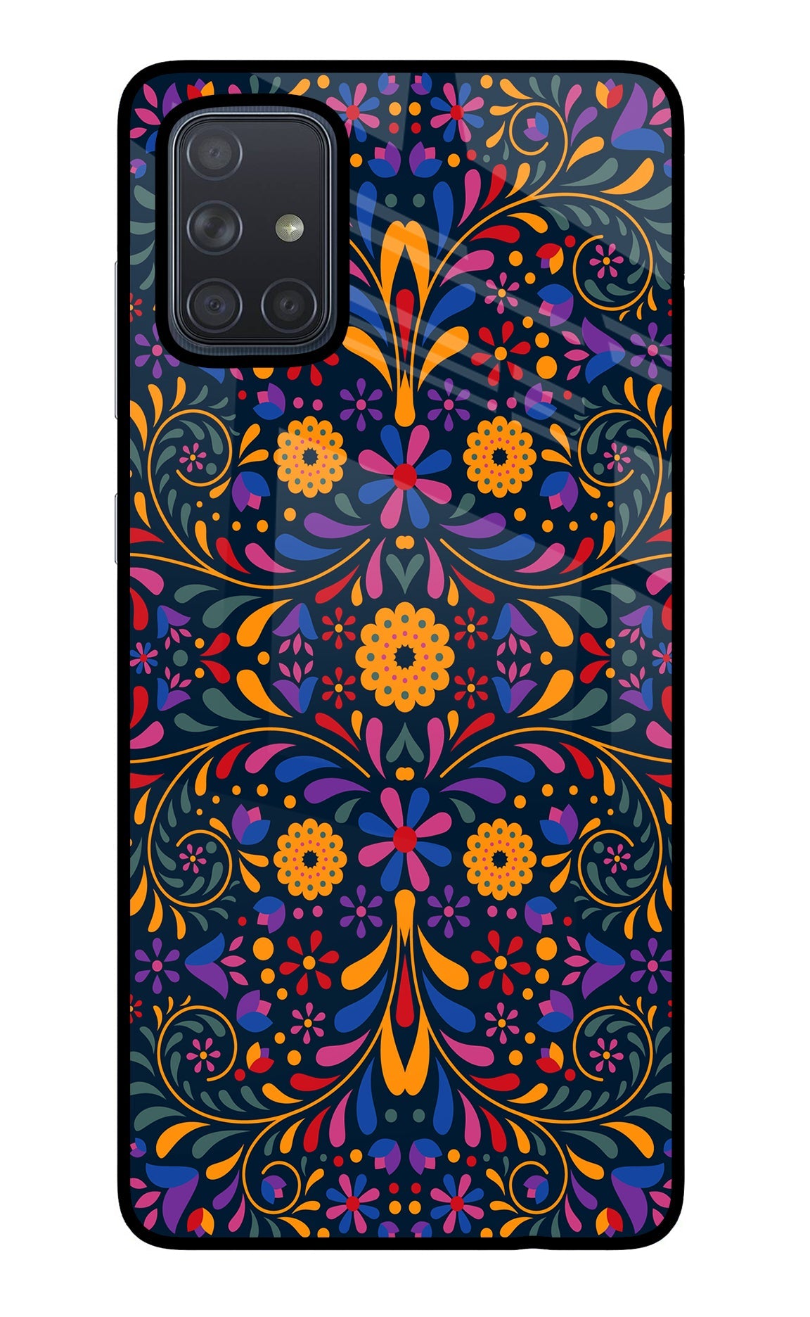 Mexican Art Samsung A71 Glass Case