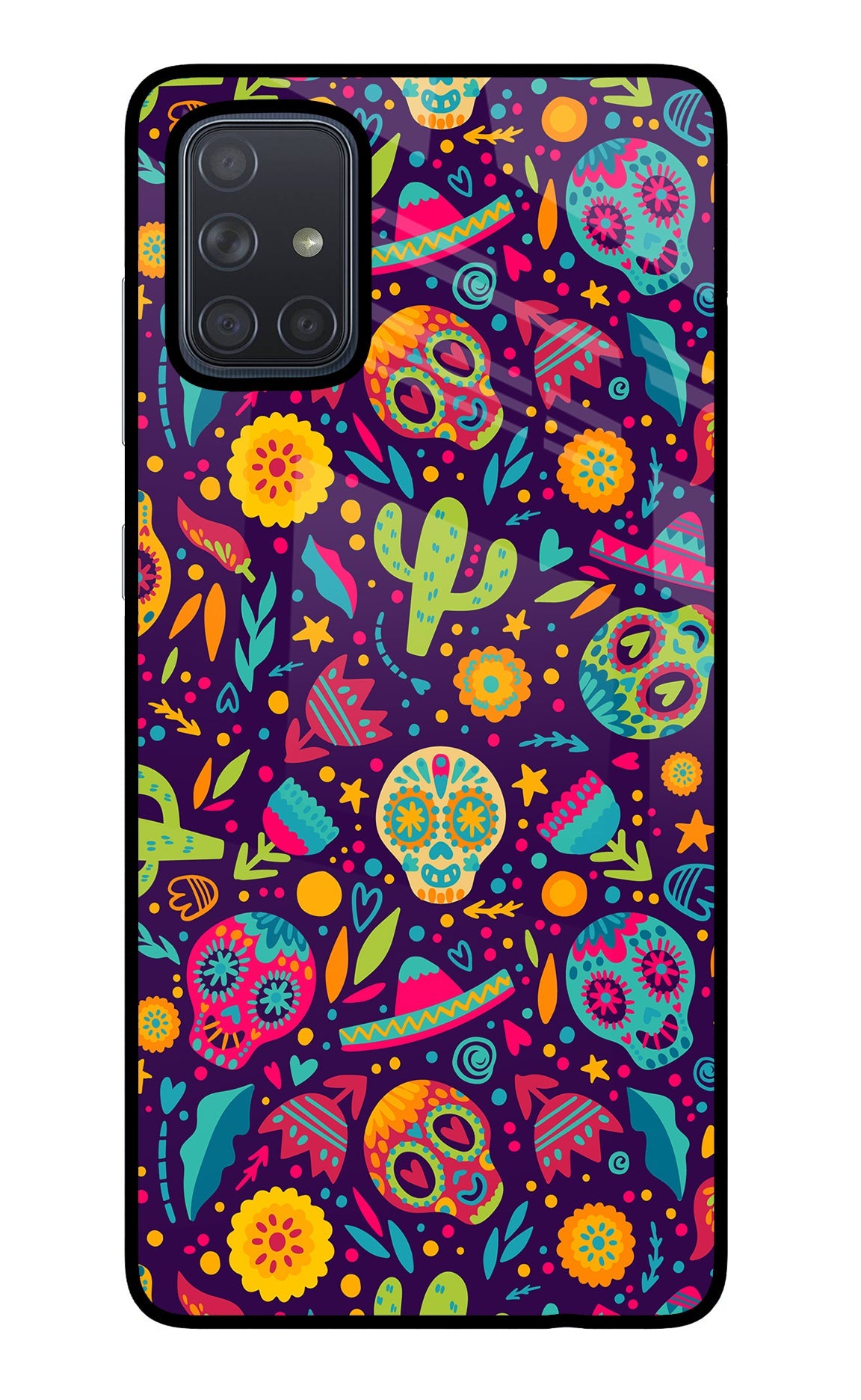 Mexican Design Samsung A71 Glass Case