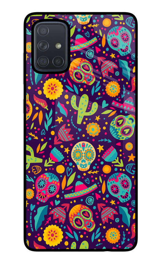 Mexican Design Samsung A71 Glass Case