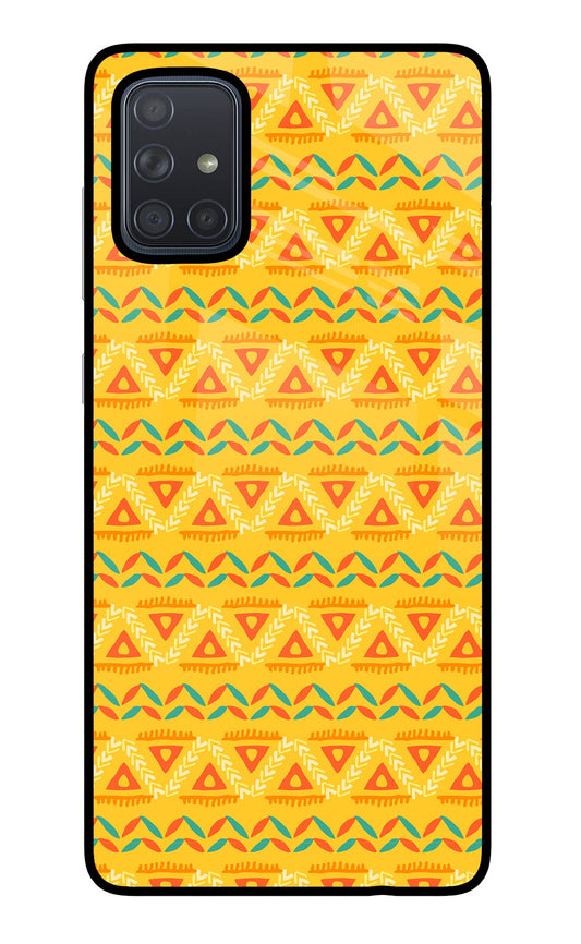 Tribal Pattern Samsung A71 Glass Case