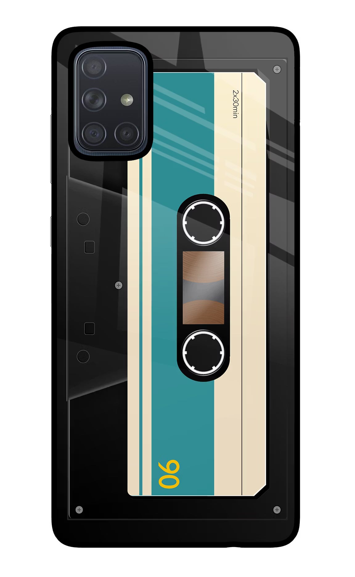 Cassette Samsung A71 Glass Case