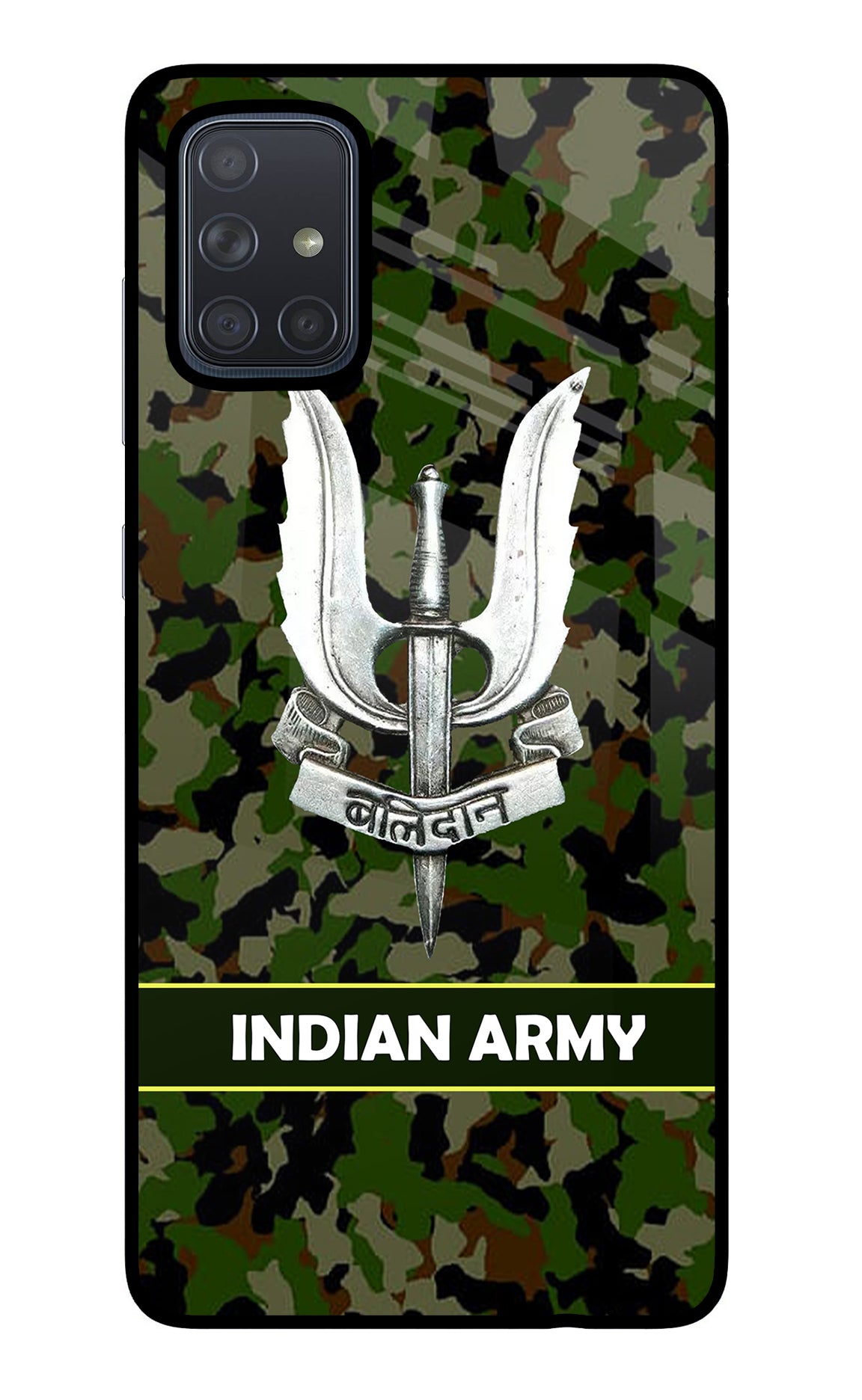 Balidan Indian Logo Samsung A71 Glass Case