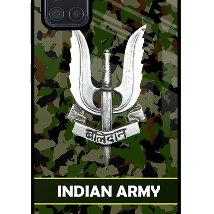 Balidan Indian Logo Samsung A71 Glass Case Back Cover by Casekaro