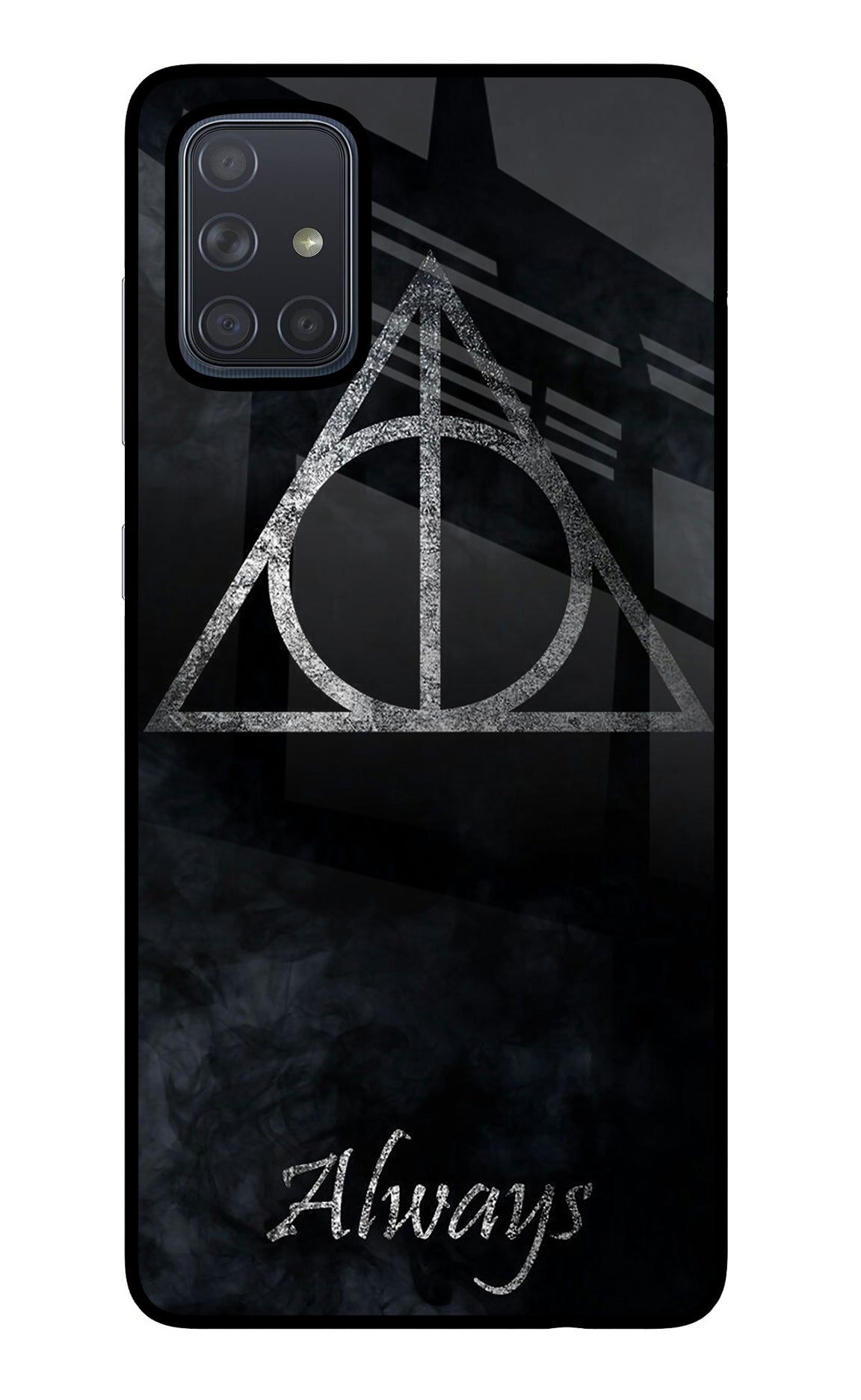 Deathly Hallows Samsung A71 Glass Case