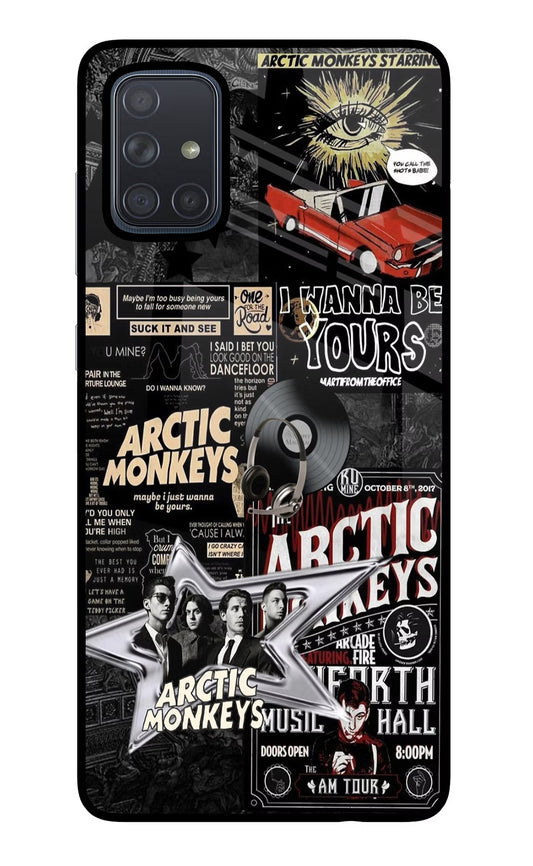 Arctic Monkeys Samsung A71 Glass Case