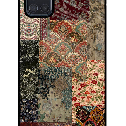 Desi Print Samsung A71 Glass Case Back Cover by Casekaro