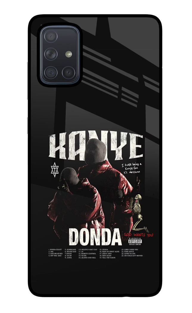 Donda Kanye West Samsung A71 Glass Case Back Cover by Casekaro