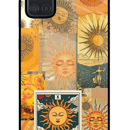 Sun Samsung A71 Glass Case Back Cover by Casekaro