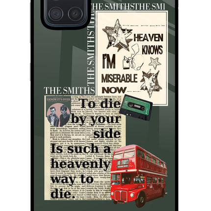 The Smiths Samsung A71 Glass Case Back Cover by Casekaro