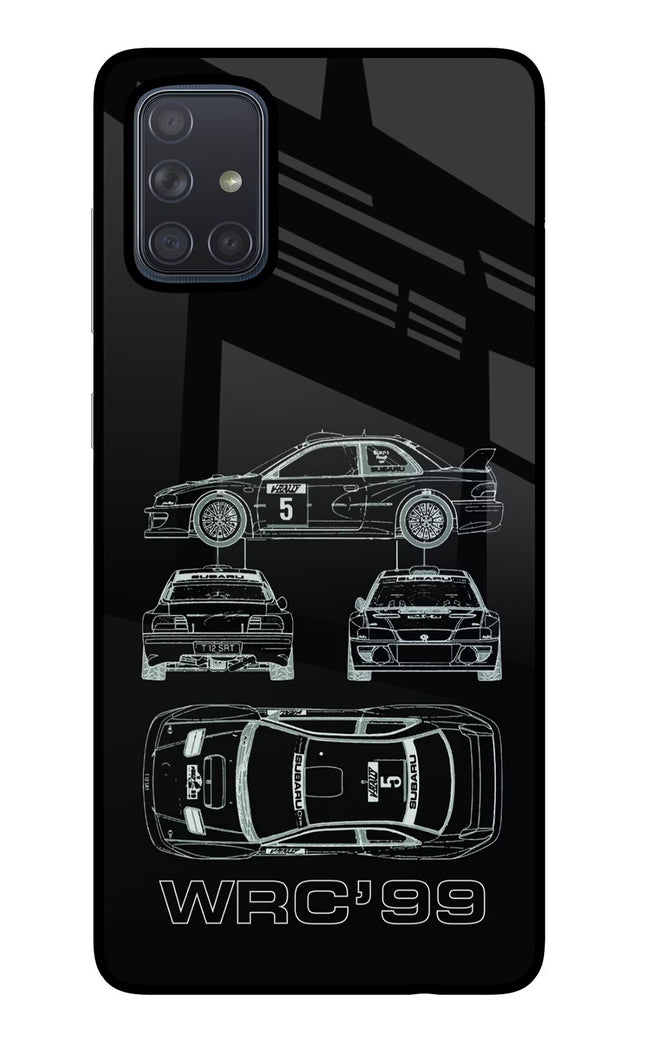 WRC'99 Samsung A71 Glass Case Back Cover by Casekaro