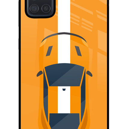 Highway Pursuit Samsung A71 Glass Case Back Cover by Casekaro