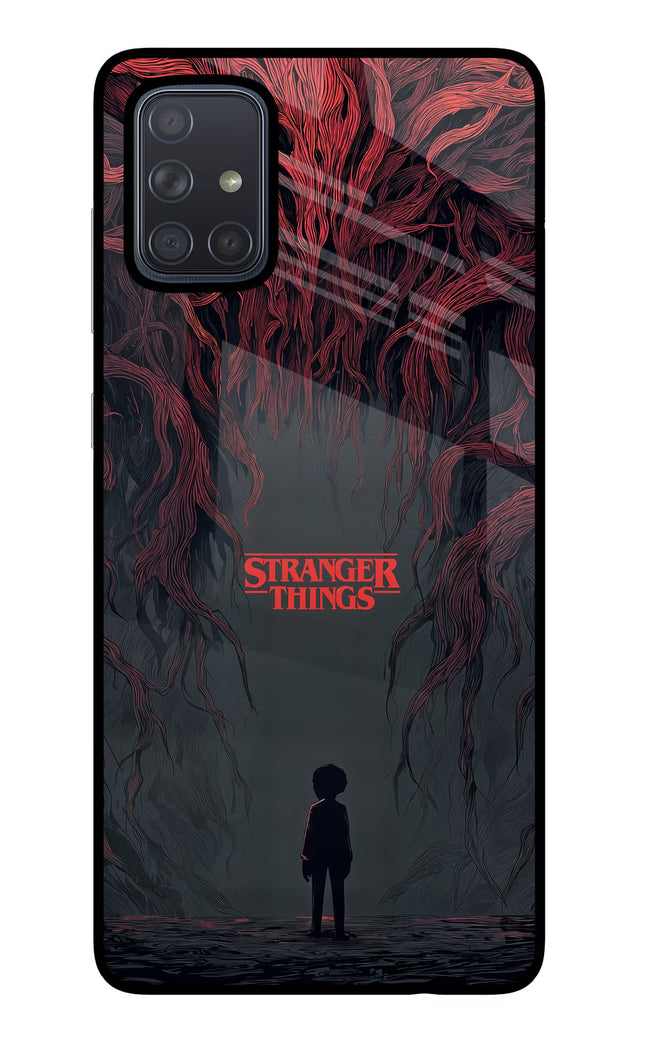 Ordinary Things Dark Side Samsung A71 Glass Case Back Cover by Casekaro