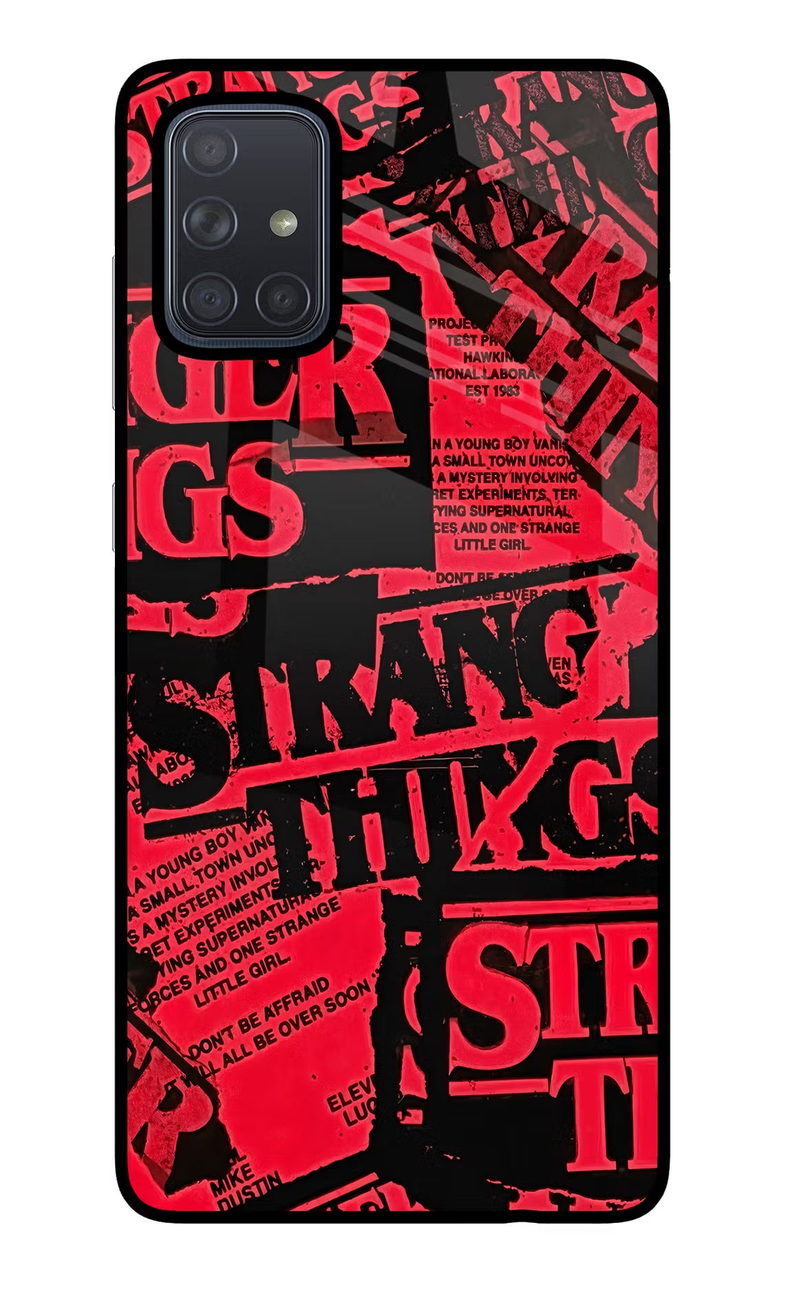 Ordinary Things Samsung A71 Glass Case Back Cover by Casekaro