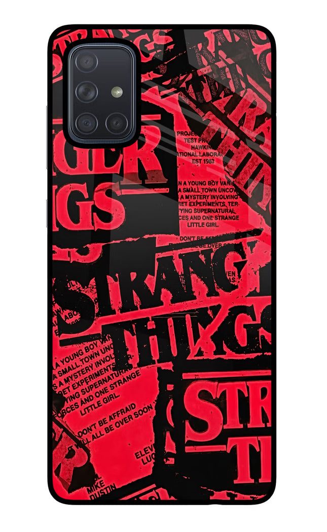 Ordinary Things Samsung A71 Glass Case Back Cover by Casekaro