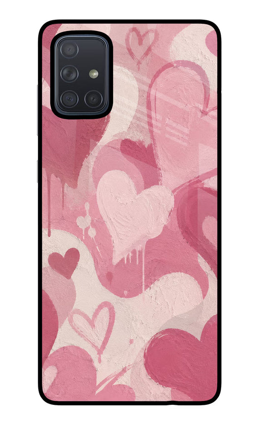 Hearty case Samsung A71 Glass Case