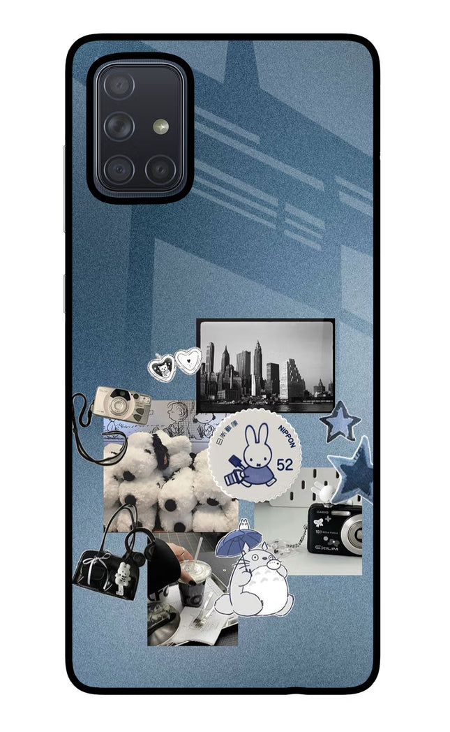 Miffy Samsung A71 Glass Case Back Cover by Casekaro