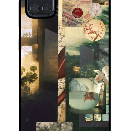 Summer Samsung A71 Glass Case Back Cover by Casekaro