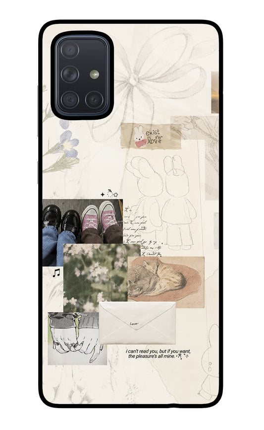 Soft Aesthetic Samsung A71 Glass Case
