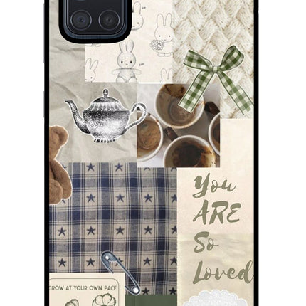 Cookie Samsung A71 Glass Case Back Cover by Casekaro