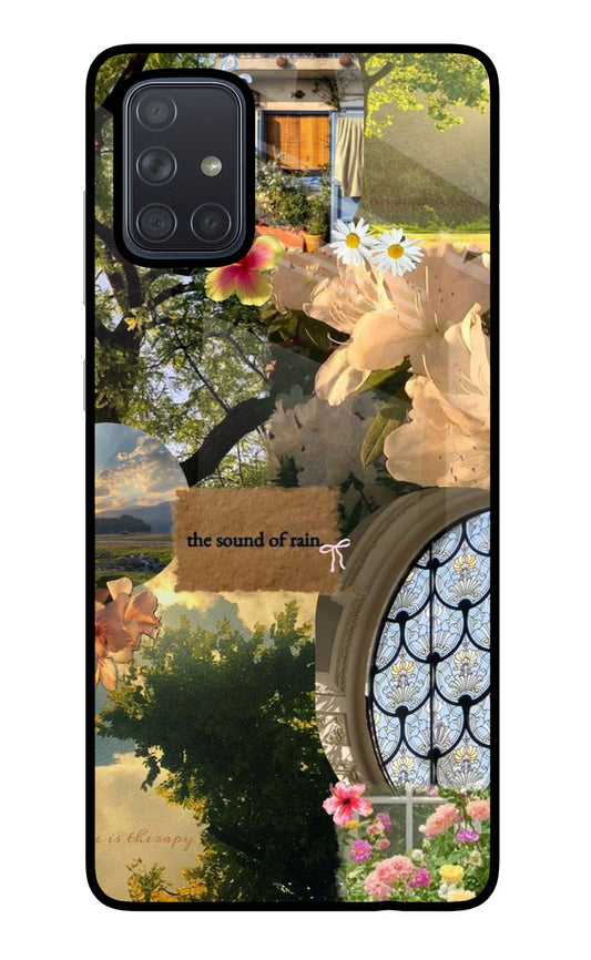Rain Samsung A71 Glass Case