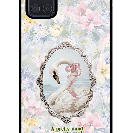 Pretty Mind Pretty Soul Samsung A71 Glass Case Back Cover by Casekaro