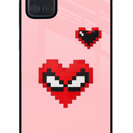 Gwen Heart Samsung A71 Glass Case Back Cover by Casekaro