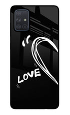 Love Line Samsung A71 Glass Case