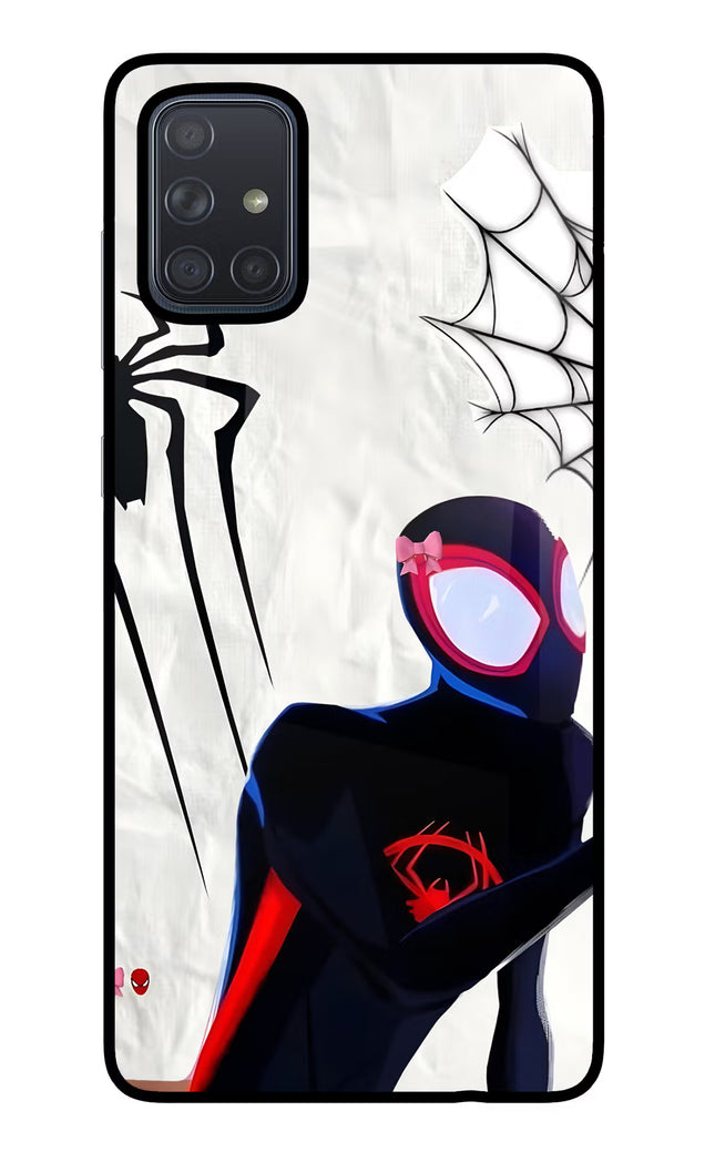 Miles Verse Samsung A71 Glass Case Back Cover by Casekaro