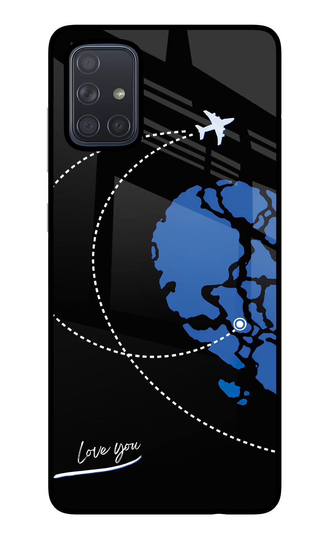 Love Orbit Samsung A71 Glass Case