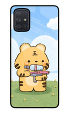 Tiger Treat Samsung A71 Glass Case