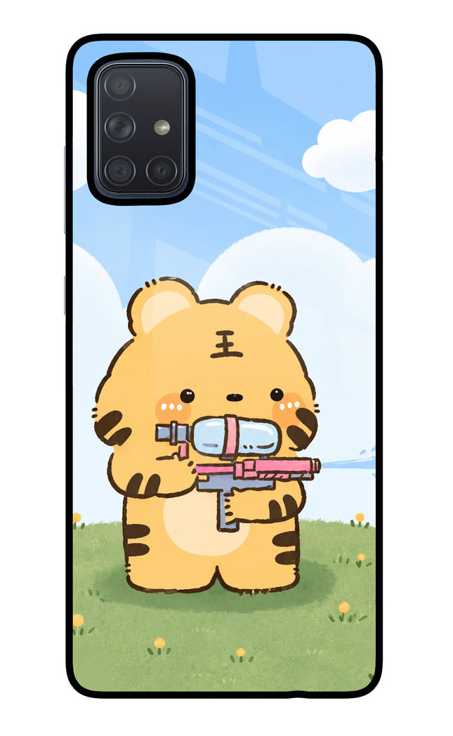 Tiger Treat Samsung A71 Glass Case