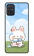 Bunny Treat Samsung A71 Glass Case