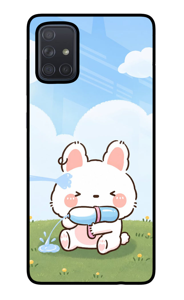 Bunny Treat Samsung A71 Glass Case