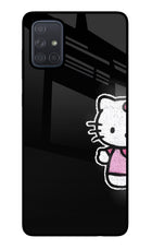 Kitty Charm Samsung A71 Glass Case