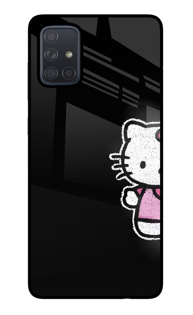 Kitty Charm Samsung A71 Glass Case