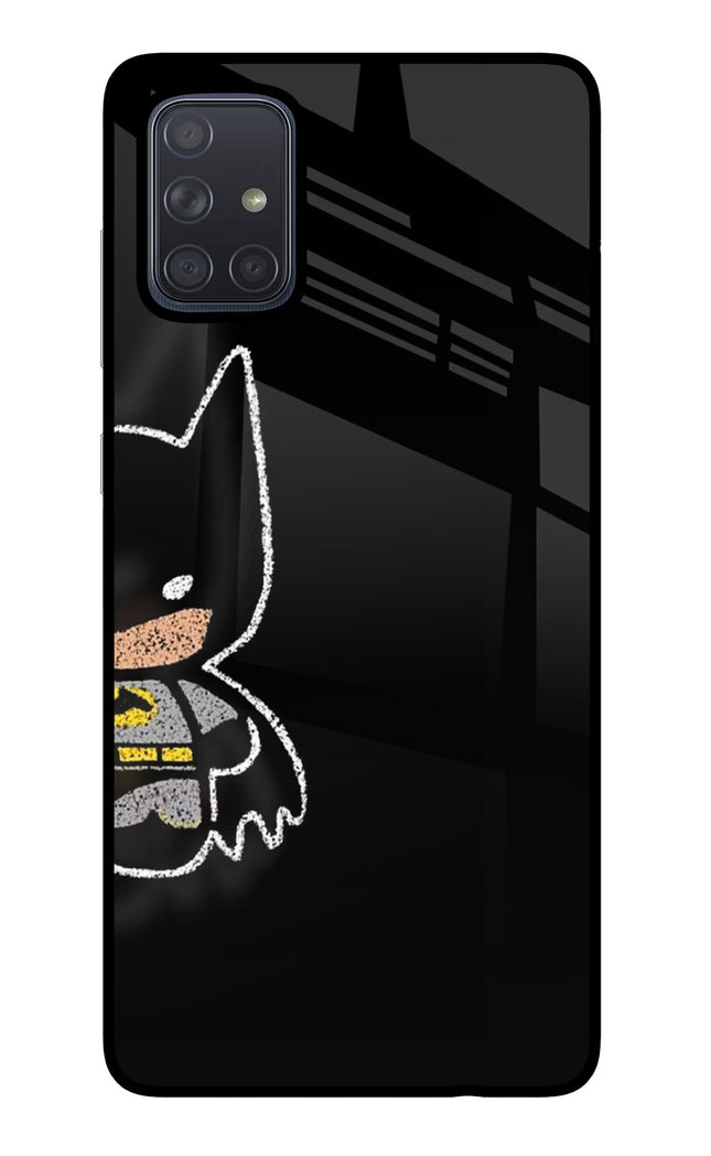Bat Kitty Samsung A71 Glass Case