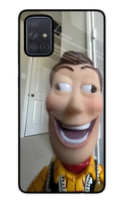Side Eye Woody Samsung A71 Glass Case