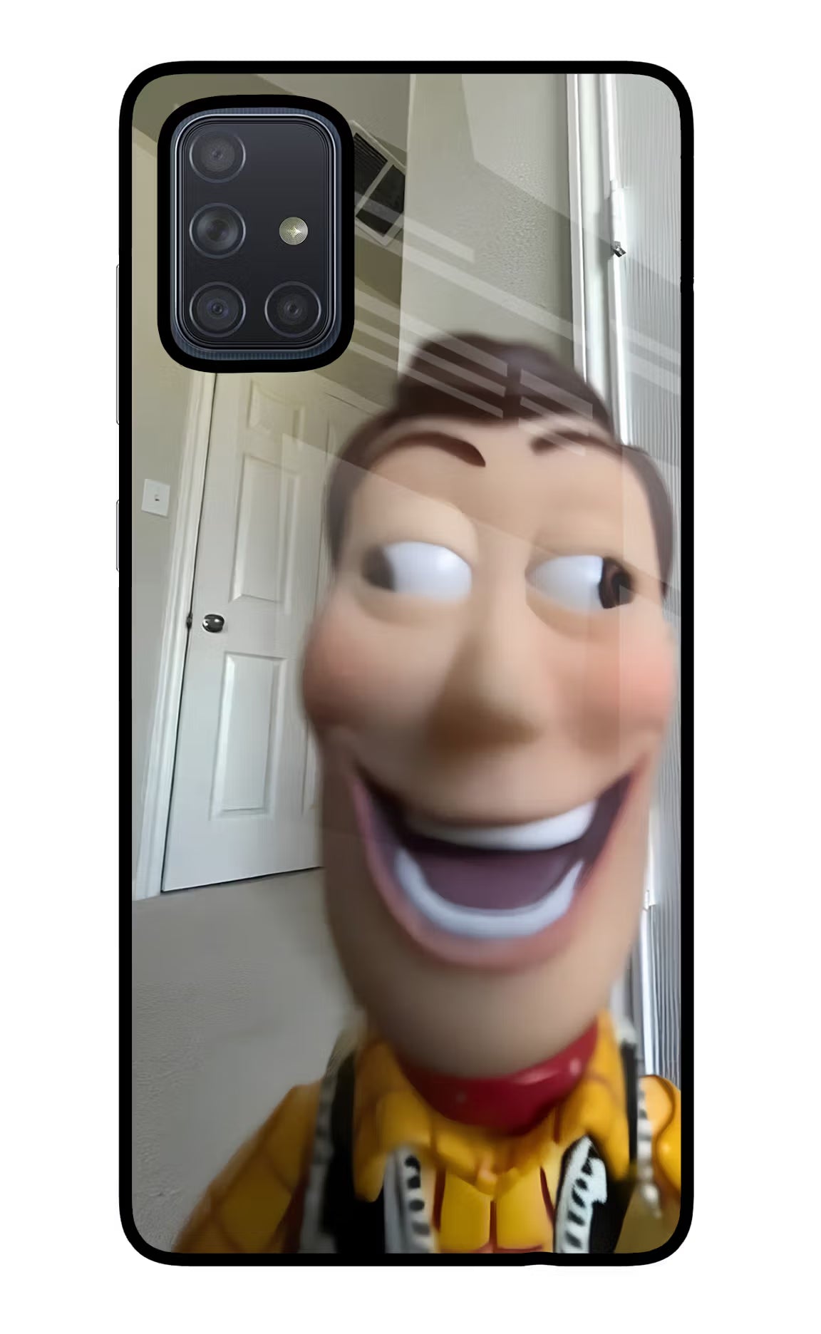 Side Eye Woody Samsung A71 Glass Case