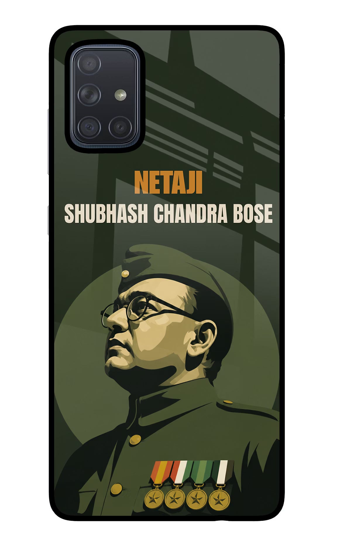 Netaji Legacy Samsung A71 Glass Case