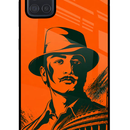 Bhagat Singh Legacy Samsung A71 Glass Case