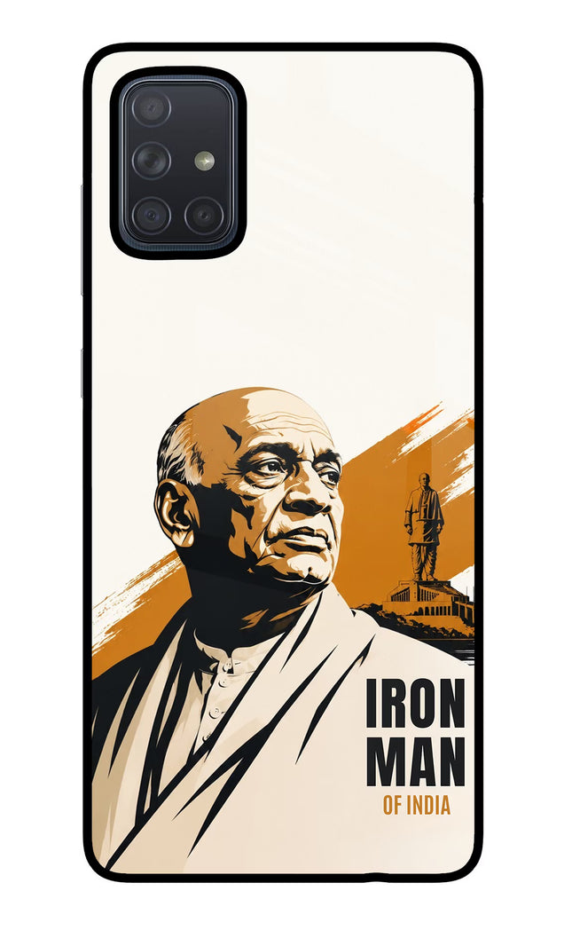 Sardar Patel Iron Will Samsung A71 Glass Case Back Cover by Casekaro