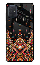 Noir Mehfil Samsung A71 Glass Case