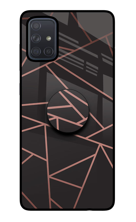 Geometric Pattern Samsung A71 Glass Case